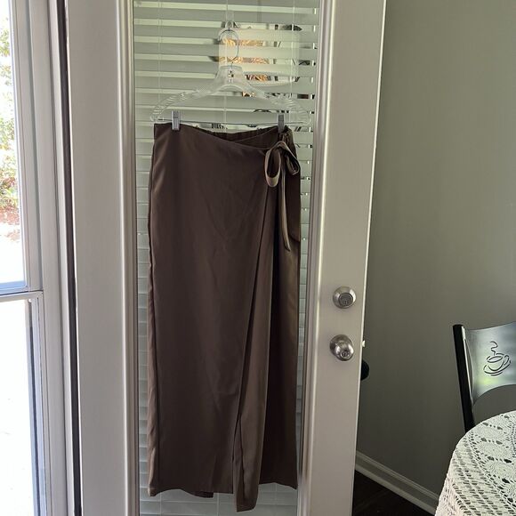 Halara Women’s Work Pants Large High Waisted Tie Side - Picture 1 of 4